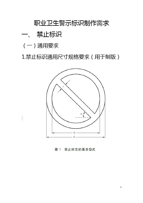 职业卫生警示标识制作要求