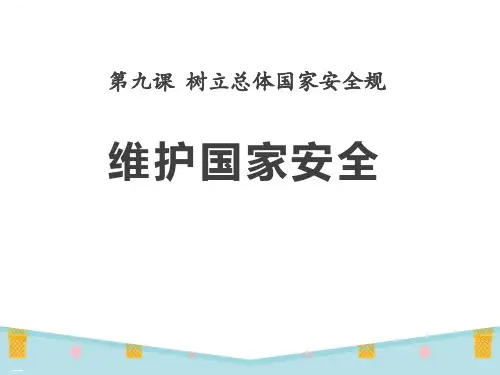 《维护国家安全》PPT课件-完美版