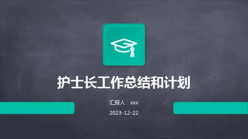 护士长工作总结和计划PPT课件