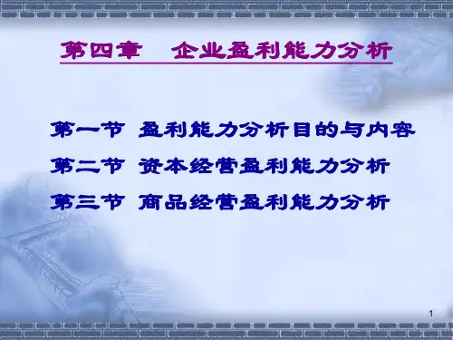企业盈利能力综合分析(ppt 45页)
