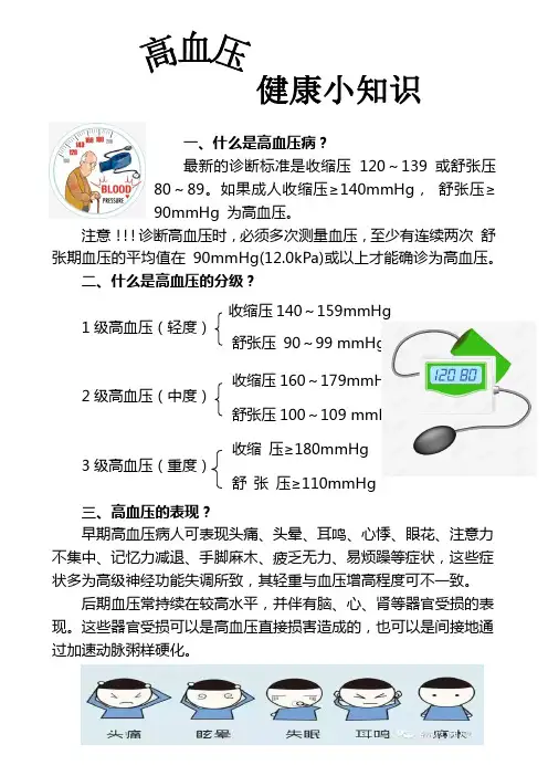 高血压健康宣传册