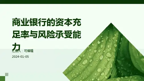 商业银行的资本充足率与风险承受能力