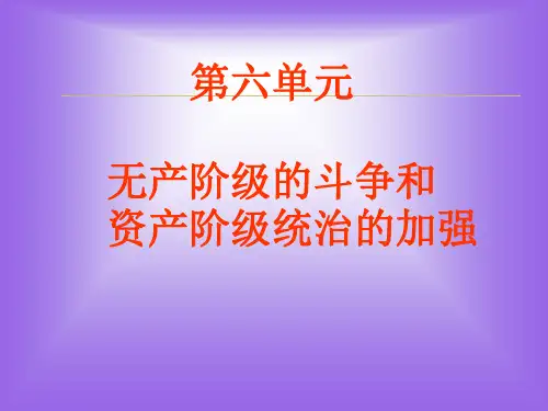 历史：第17课《国际工人运动与马克思主义的诞生》课件(人教新课标九年级上)(新编201910)