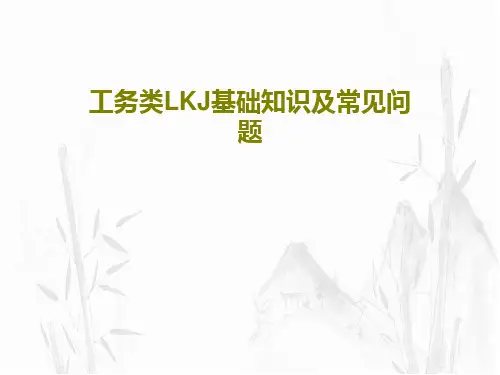 工务类LKJ基础知识及常见问题38页PPT