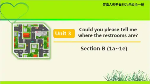 Unit 3 Section B 第1课时示范课教学课件【英语人教新目标九年级全一册】
