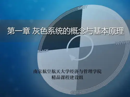 《灰色模型讲义》PPT课件