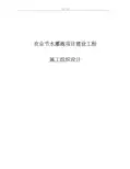农业节水灌溉项目建设工程施工组织设计