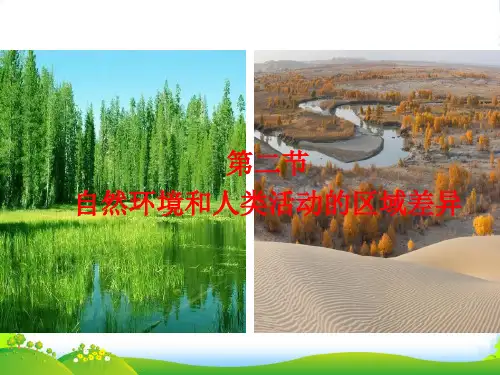 高中地理必修三：1.2自然地理环境和人类活动的区域差异课件