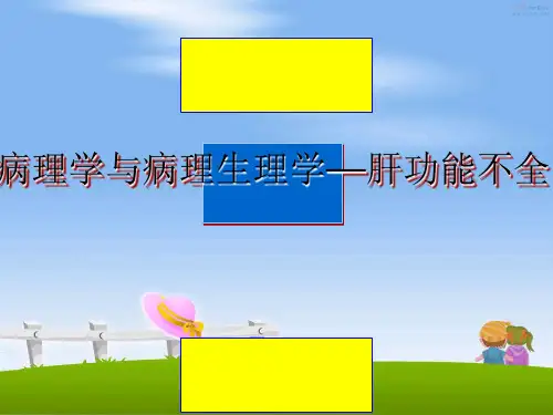 最新病理学与病理生理学—肝功能不全教学讲义PPT课件