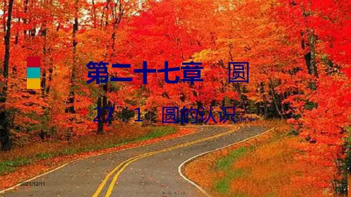 九年级数学下册 第27章 圆 27.1 圆的认识 27.1.1 圆的基本元素导学课件