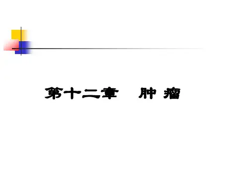 第十二章  肿瘤