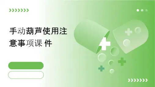 手动葫芦使用注意事项课件