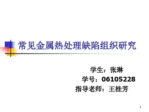 常见金属热处理缺陷研究
