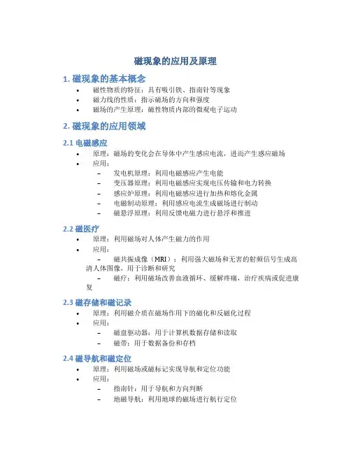 磁现象的应用及原理