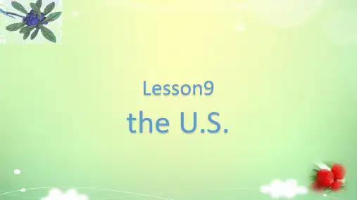 五年级上册英语课件Unit2Lesson9theU.S.(冀教版三起)