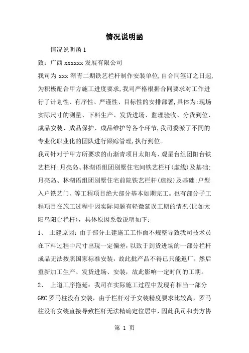 情况说明函-5页精选文档