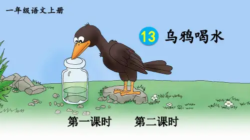 人教版一年级语文上册第13课《乌鸦喝水》优秀课件