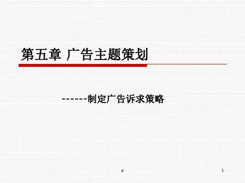 第五章 广告主题策划