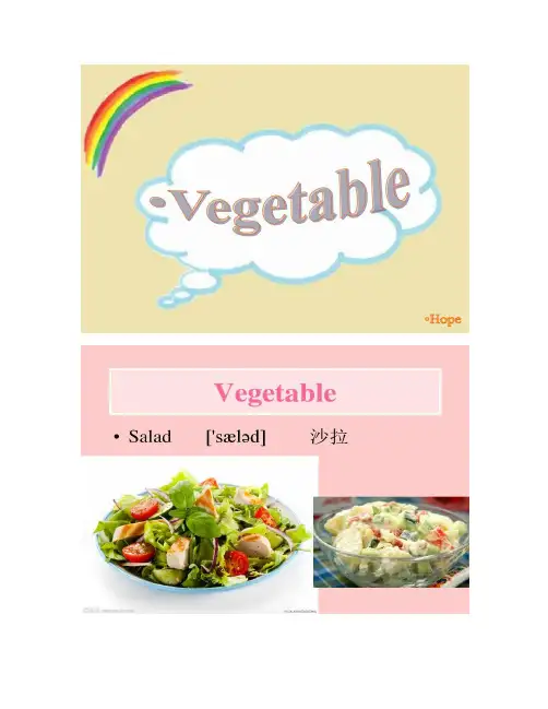 vegetable常用蔬菜英语单词总结_附图片音标.