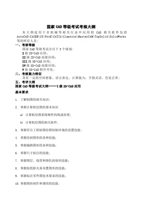 国家C等级考试大纲