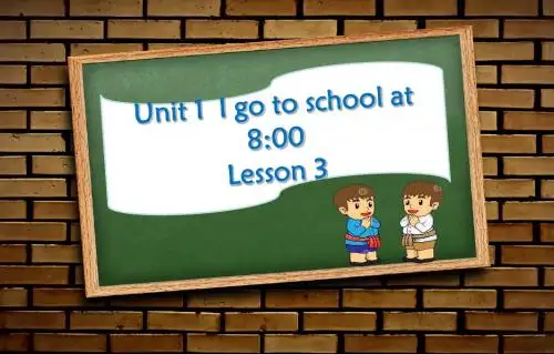 六年级上册英语课件-Unit 1 I go to school at 8：00 Lesson 3-2_人教精通(2014秋)