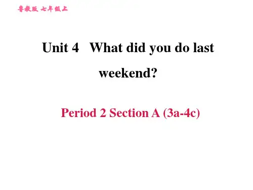 鲁教版五四制七年级上册英语unit 4 Section A (3a-4c)