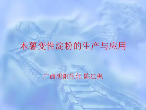 木薯变性淀粉生产应用共50页
