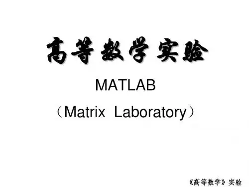 Matlab-实验导数中的应用