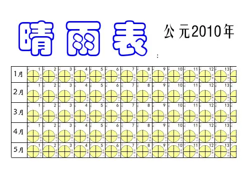 晴雨表(样表)