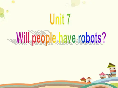 八年级上册UnitWillpeoplehaverobotsSectionA(11)