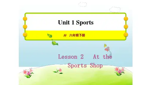 六年级【下】册英语习题Lesson2AttheSportsShop冀教版(22张ppt)公开课课件