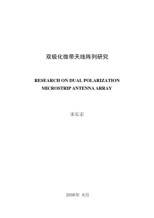 双极化微带天线列阵