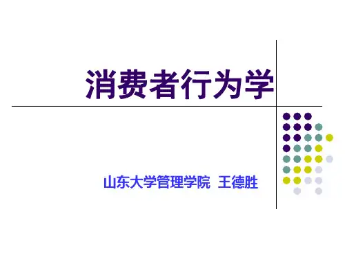 消费者行为学 第一章 第二章 2006.9