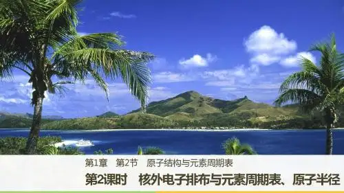 高中化学鲁科版必修2课件：第1章 原子结构1.2.2 核外电子排布与元素周期表、原子半径(45张)
