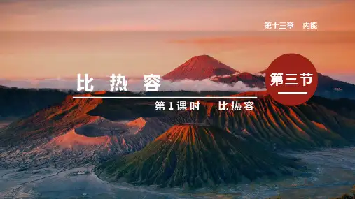 人教版物理九年级全册《第十三章  第3节  比热容》PPT精品课件