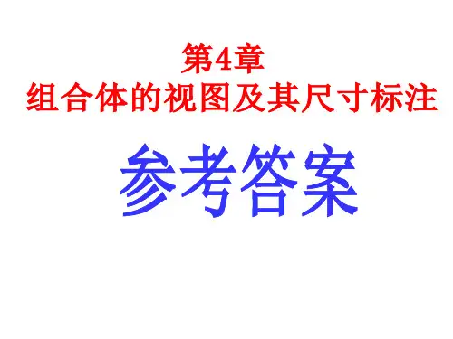 《工程图学基础习题集》答案(第四章)