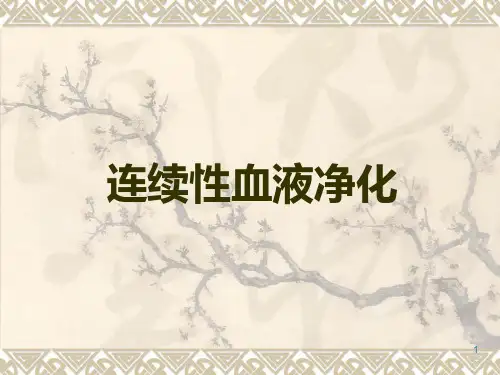 连续性床旁肾脏替代治疗ppt课件
