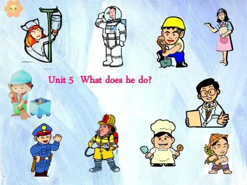 人教版(PEP)六年级英语上册新版pep小学英语六年级上册unit5_What_does_he_do_B_let's_talk课件