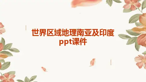 世界区域地理南亚及印度ppt课件