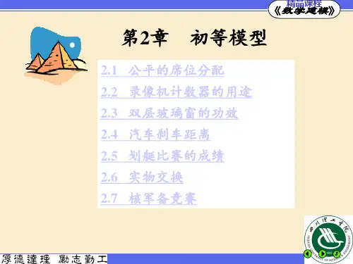 数学建模精讲第2章 ppt课件