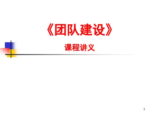 团队建设PPT课件