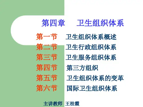 卫生组织体系 