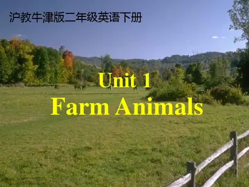 二年级英语下册 unit1课件 沪教牛津