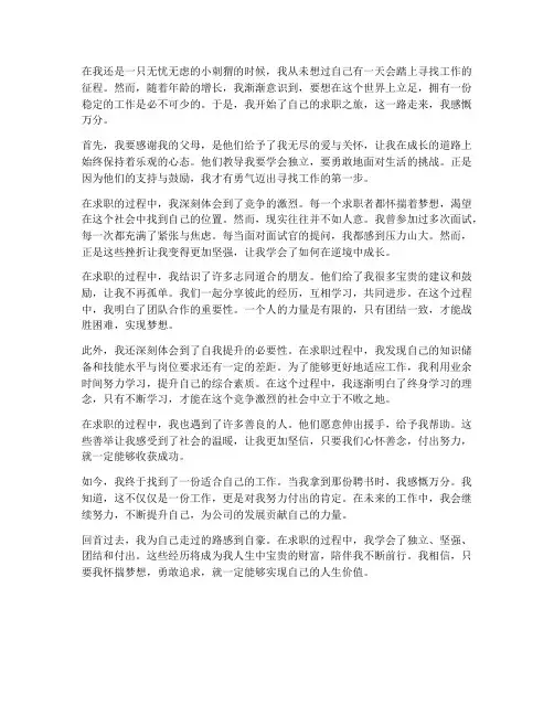 小刺猬找工作的感想