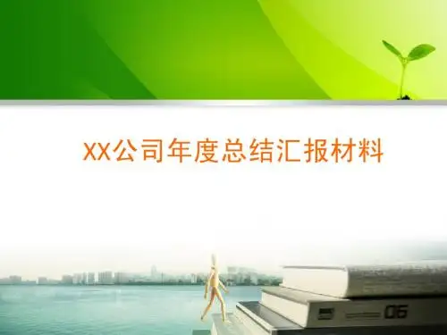 年度工作总结报告漂亮时尚报告类PPT模板