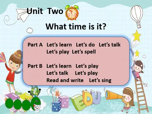 人教pep版英语四下U2 What time is it 教学课件(全)精品课件