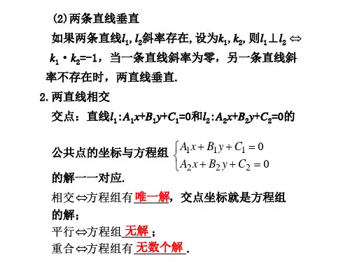 两条直线的位置关系ppt课件