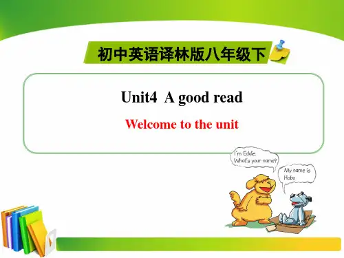 牛津译林版英语八年级下Unit4 Welcome to the unit课件(共23张PPT)