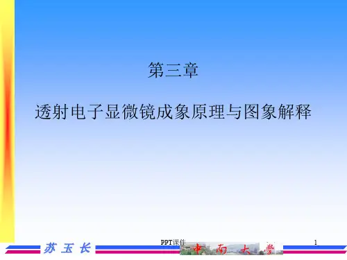 TEM 投射电镜图象解释  ppt课件