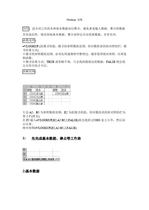 Excel_vlookup函数使用教程(实例讲解)